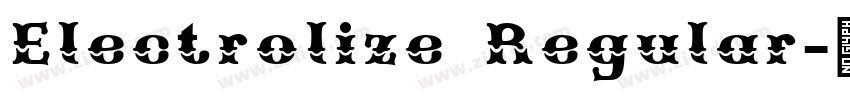 Electrolize Regular字体转换